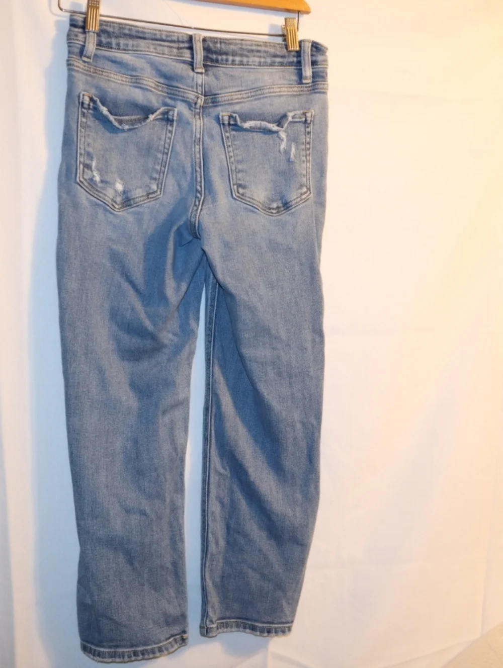 Flying Monkey Vervet Blue Distressed Straight Jeans Size 26
